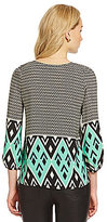 Thumbnail for your product : Collective Concepts Placement Geometric-Print Top