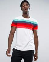 Thumbnail for your product : Esprit Crew Neck T-Shirt with Stripe Detail