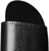Thumbnail for your product : Saint Laurent Studded Leather Slides - Men - Black