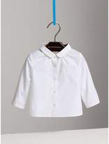 Thumbnail for your product : Burberry Peter Pan Collar Cotton Shirt