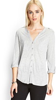 Thumbnail for your product : Forever 21 Buttoned Knit Shirt