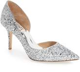 badgley mischka daisy glitter pumps