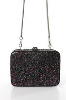 Thumbnail for your product : French Connection Black Leather Sparkle Evening Shoulder Handbag Size Small
