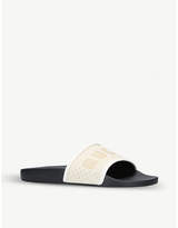 Thumbnail for your product : Gucci Pursuit Guccy-print canvas sliders