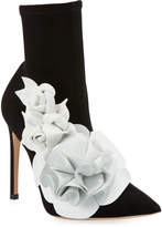 Thumbnail for your product : Sophia Webster Lilico Suede Ankle Boot with 3D Flower
