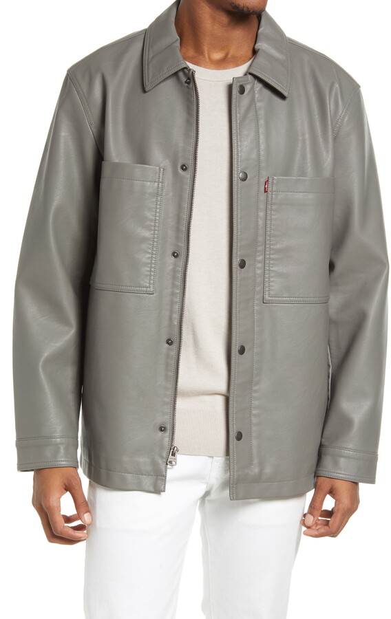 Levi's Levi's® Faux Leather Shirt Jacket - ShopStyle