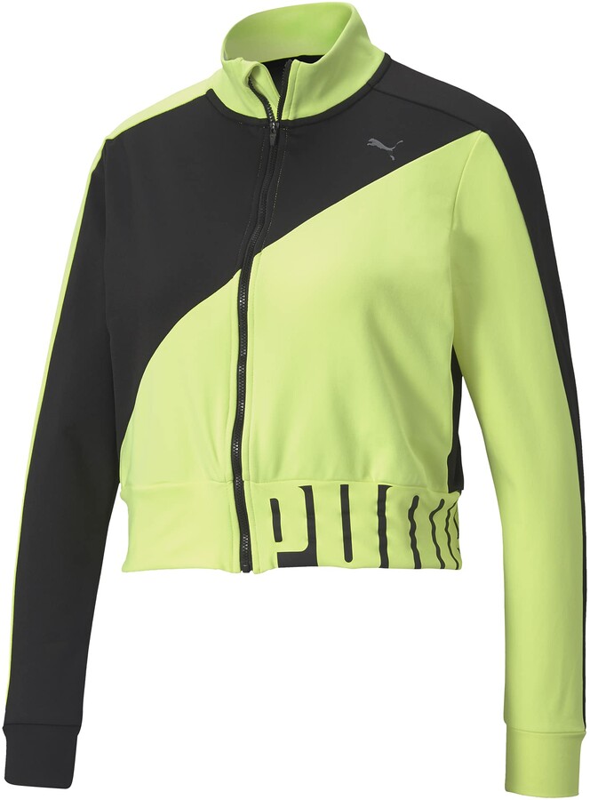 puma yellow running jacket