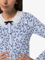 Thumbnail for your product : Miu Miu Jacquard Leopard Spot Cardigan