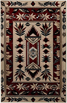 Foundry Select Burgundy Beige Colored Antique Design Series Pattern Vintage Decorative Rug