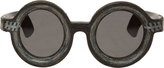 Thumbnail for your product : Julius Black Inset Chain Kuboraum Edition Sunglasses
