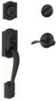Camelot Handleset with Deadbolt and Door Lever and Rosette