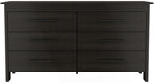 George Oliver Hms 6 Drawer Double Dresser Four Legs Superior Top -Light Oak