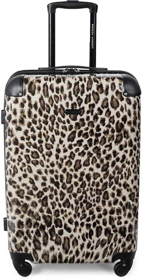 leopard luggage set