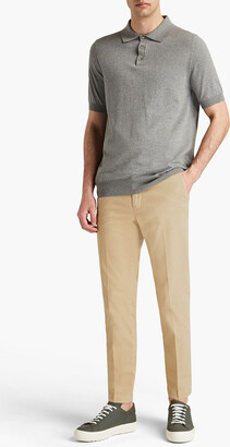 Peserico Tapered cotton-blend twill chinos