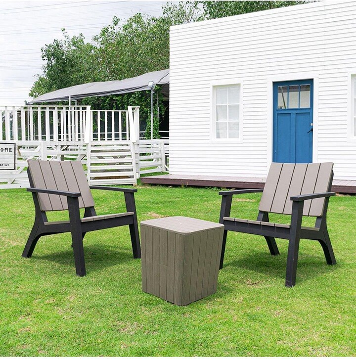Living and Home Outdoor Garden Dining Table and Chairs Bench Set