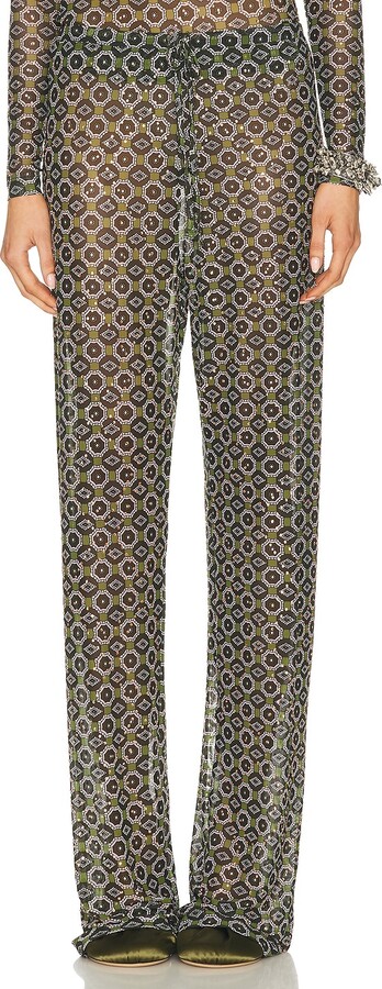 Dries Van Noten Hochas Pants in Green