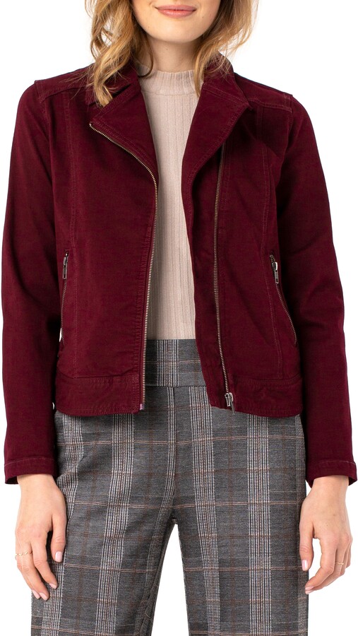 liverpool denim moto jacket