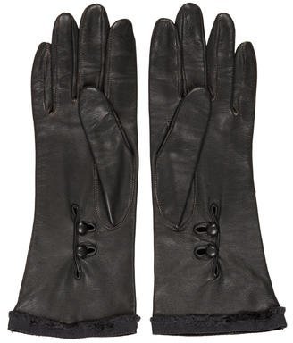 Lanvin Silk-Lined Leather Gloves
