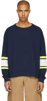 Thumbnail for your product : Facetasm Navy XXL Rib Sweatshirt
