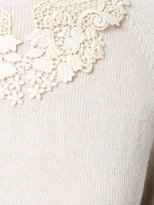 Thumbnail for your product : Blugirl lace embroidered sweater