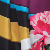 Thumbnail for your product : Mary Katrantzou Black Floral & Stripe Print Short Algernon Skirt S