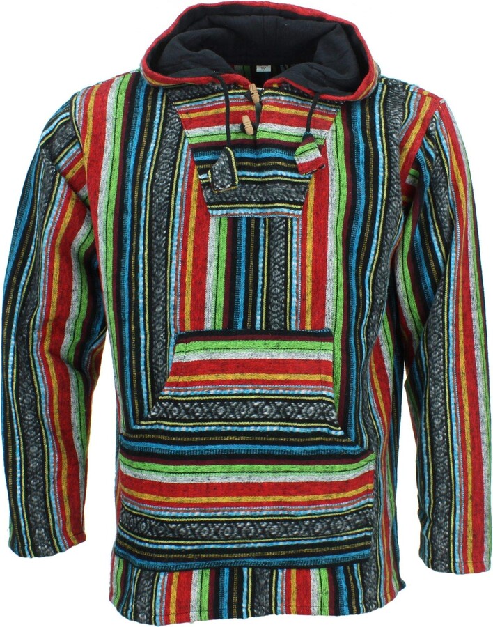 LOUDelephant Brushed Cotton Baja Hoodie Blood Orange (Large) ShopStyle