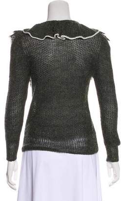 Rodarte Ruffle Long Sleeve Sweater