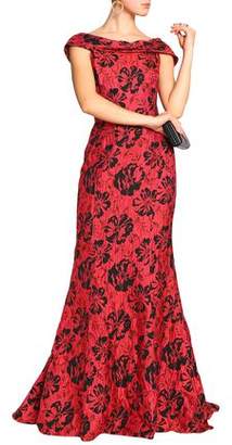 Dolce & Gabbana Flared Floral Jacquard-Cloqué Gown