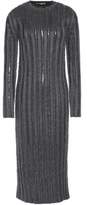 Nina Ricci Sequin-Embellished Wool-Blend Midi Dress
