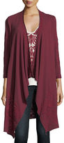 Thumbnail for your product : Johnny Was Saskla Embroidered French Terry Cardigan, Plus Size