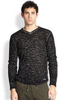 Thumbnail for your product : Diesel Heathered Henley Tee