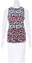 Thumbnail for your product : Derek Lam 10 Crosby Abstract Print Silk Top