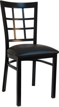 H&D Restaurant Supply, Inc. Window Back Metal Chair