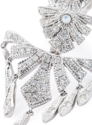 Joëlle Jewellery Pave Diamond Earring