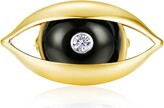 Thumbnail for your product : ZEEMOU ZENG Fine Jewellery - The Eye Unisex Brooch 18 Karat Yellow Gold Onyx Emerald Diamond