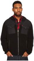 Thumbnail for your product : Levi's Mixed Media Two-Pocket Hooded Open Bottom Jacket