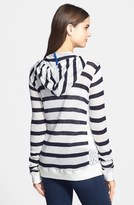 Thumbnail for your product : Vince Camuto Lace Hood Stripe Sweater