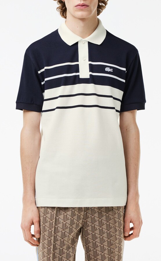 Lacoste Stripe Original L.12.12 Petit Piqué Polo Sweater