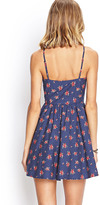 Thumbnail for your product : Forever 21 Dotted Rose Fit & Flare Dress