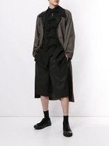 Thumbnail for your product : Yohji Yamamoto Two-Tone Duster Coat