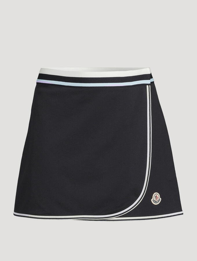 ミニスカート Moncler Midnight Blue Nylon Mini Skirt Midnight blue nylon mini skirt – G&B