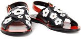 Thumbnail for your product : McQ Floral-appliqued Leather Sandals