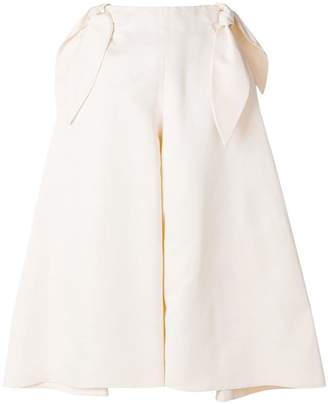 DELPOZO bow detail wide trousers