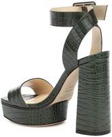 Thumbnail for your product : Jimmy Choo Jax 125 leather platform sandals