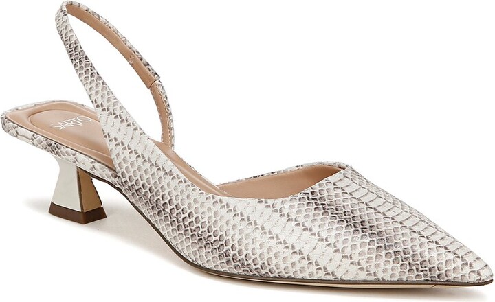 A-Devin Leather Slingback