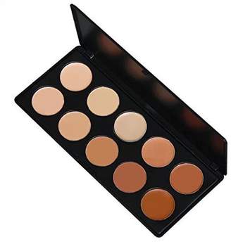 Bill Blass Amazing2015 Pro Mixed 10 Color Cream Concealer Palette Foundation Makeup Set Cover Speckled Freckle Face Contouring Kit by Amazing2015