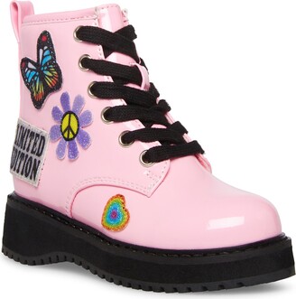 Steve Madden Youth Girls Pink Boots Size 3JOLIVIAA. Schoenen Meisjesschoenen Laarzen 