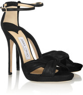 Thumbnail for your product : Jimmy Choo Jada shimmer-leather sandals