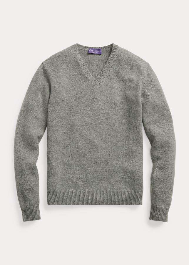 Ralph Lauren Cashmere V-Neck Sweater - ShopStyle