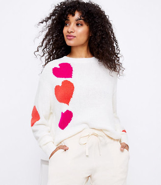 LOFT Lou & Grey Heart Sweater - ShopStyle